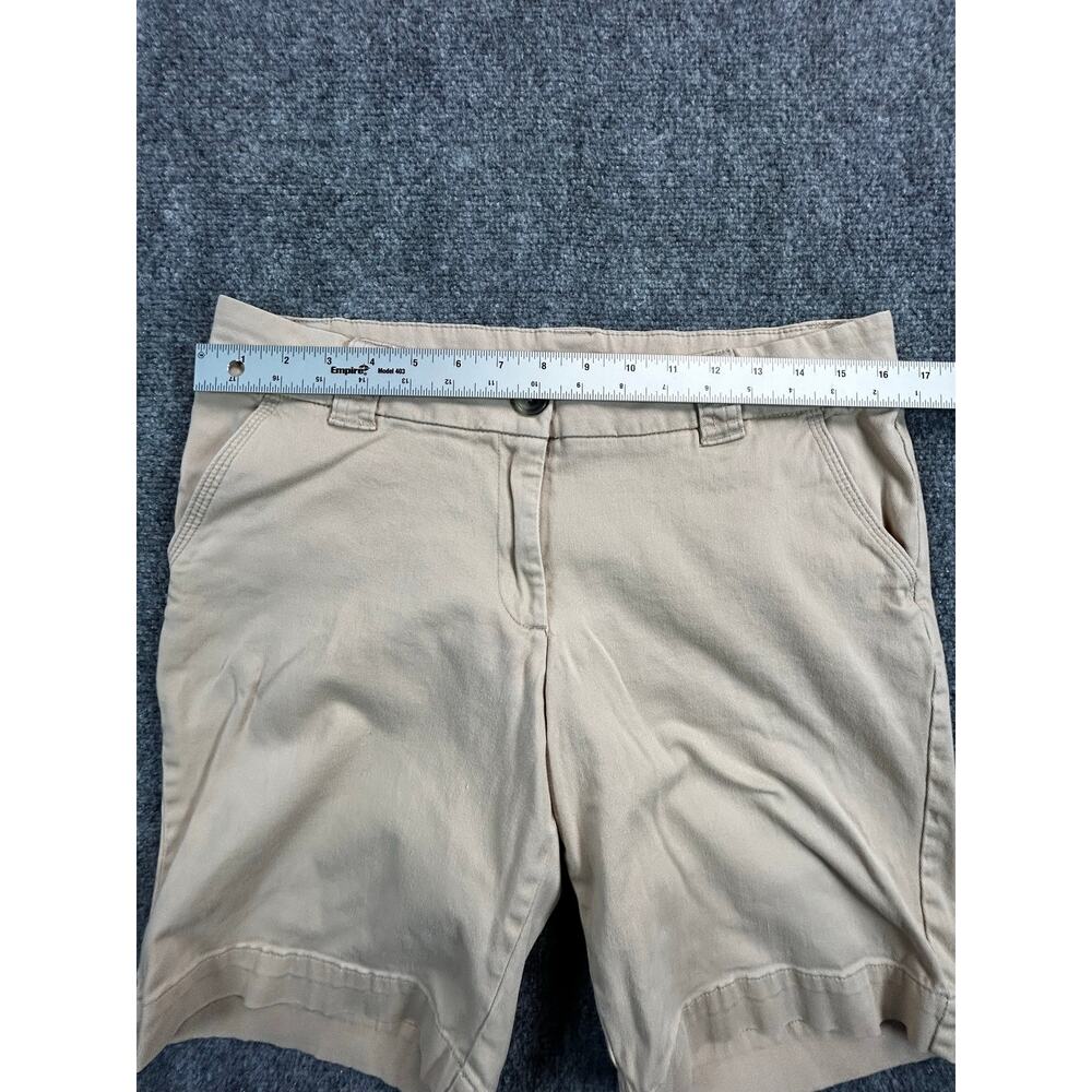 Magellan Outdoors Women's Khaki Chino Shorts Size 10 Beige Stretch Casual Hiking - Picture 6 of 7